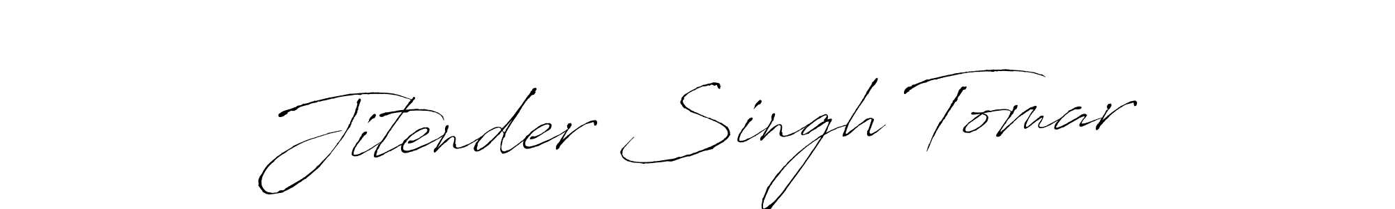 Make a beautiful signature design for name Jitender Singh Tomar. With this signature (Antro_Vectra) style, you can create a handwritten signature for free. Jitender Singh Tomar signature style 6 images and pictures png