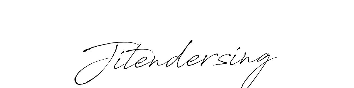 Use a signature maker to create a handwritten signature online. With this signature software, you can design (Antro_Vectra) your own signature for name Jitendersing. Jitendersing signature style 6 images and pictures png