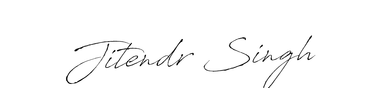 How to make Jitendr Singh name signature. Use Antro_Vectra style for creating short signs online. This is the latest handwritten sign. Jitendr Singh signature style 6 images and pictures png