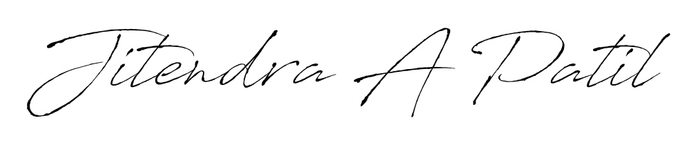 Jitendra A Patil stylish signature style. Best Handwritten Sign (Antro_Vectra) for my name. Handwritten Signature Collection Ideas for my name Jitendra A Patil. Jitendra A Patil signature style 6 images and pictures png