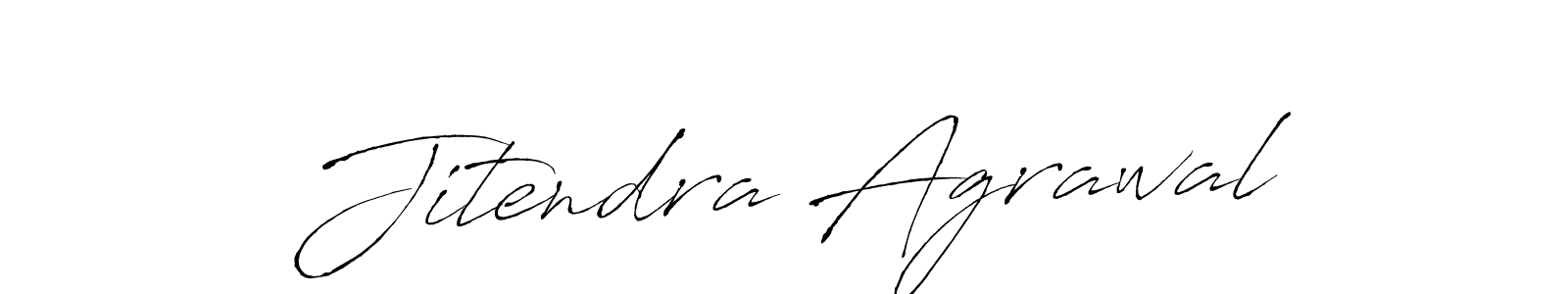 Create a beautiful signature design for name Jitendra Agrawal. With this signature (Antro_Vectra) fonts, you can make a handwritten signature for free. Jitendra Agrawal signature style 6 images and pictures png