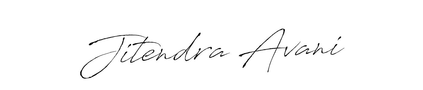 The best way (Antro_Vectra) to make a short signature is to pick only two or three words in your name. The name Jitendra Avani include a total of six letters. For converting this name. Jitendra Avani signature style 6 images and pictures png