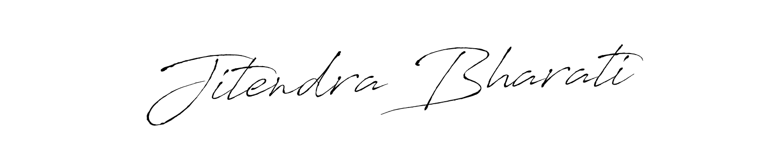 Create a beautiful signature design for name Jitendra Bharati. With this signature (Antro_Vectra) fonts, you can make a handwritten signature for free. Jitendra Bharati signature style 6 images and pictures png