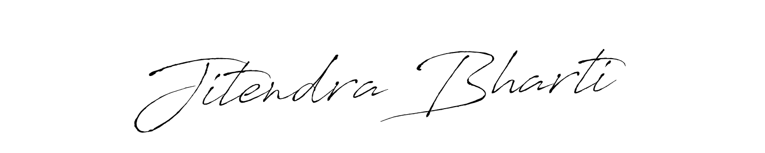 How to make Jitendra Bharti signature? Antro_Vectra is a professional autograph style. Create handwritten signature for Jitendra Bharti name. Jitendra Bharti signature style 6 images and pictures png