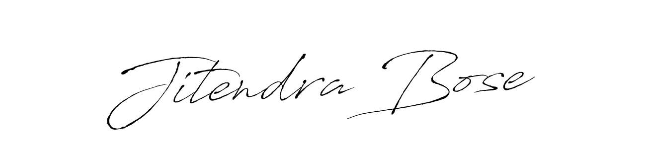 Make a beautiful signature design for name Jitendra Bose. With this signature (Antro_Vectra) style, you can create a handwritten signature for free. Jitendra Bose signature style 6 images and pictures png