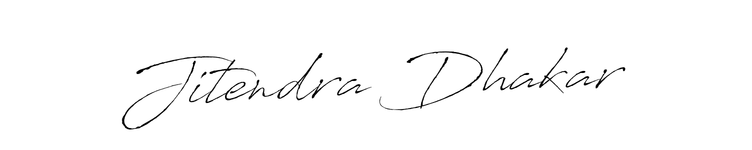 Create a beautiful signature design for name Jitendra Dhakar. With this signature (Antro_Vectra) fonts, you can make a handwritten signature for free. Jitendra Dhakar signature style 6 images and pictures png