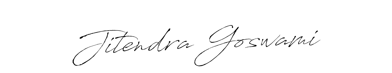 Design your own signature with our free online signature maker. With this signature software, you can create a handwritten (Antro_Vectra) signature for name Jitendra Goswami. Jitendra Goswami signature style 6 images and pictures png