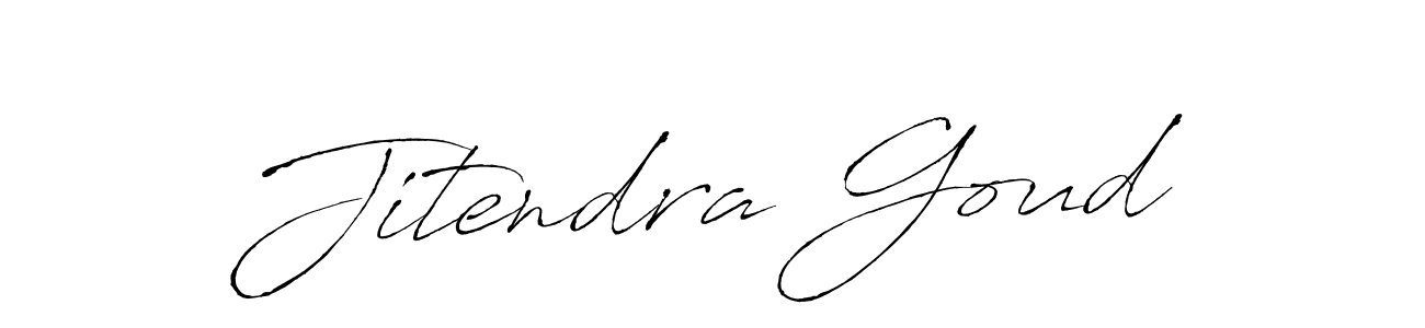 Create a beautiful signature design for name Jitendra Goud. With this signature (Antro_Vectra) fonts, you can make a handwritten signature for free. Jitendra Goud signature style 6 images and pictures png