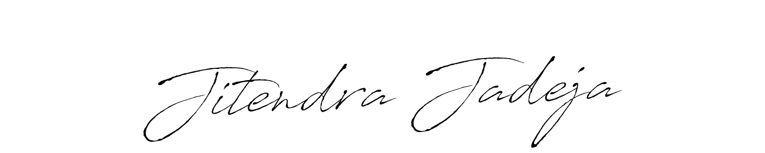 Antro_Vectra is a professional signature style that is perfect for those who want to add a touch of class to their signature. It is also a great choice for those who want to make their signature more unique. Get Jitendra Jadeja name to fancy signature for free. Jitendra Jadeja signature style 6 images and pictures png