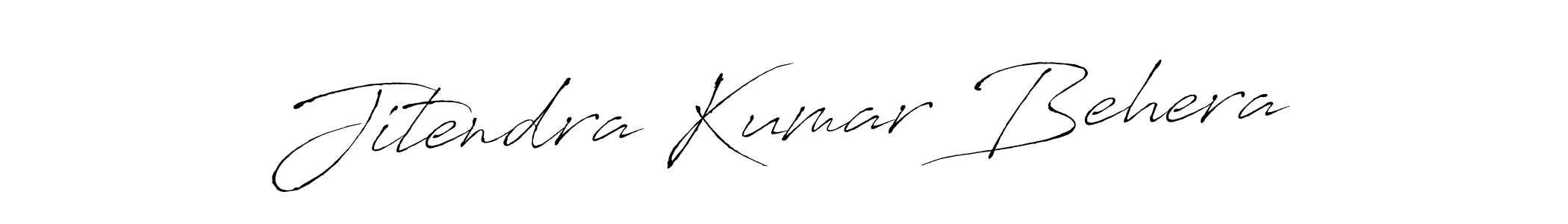 Create a beautiful signature design for name Jitendra Kumar Behera. With this signature (Antro_Vectra) fonts, you can make a handwritten signature for free. Jitendra Kumar Behera signature style 6 images and pictures png