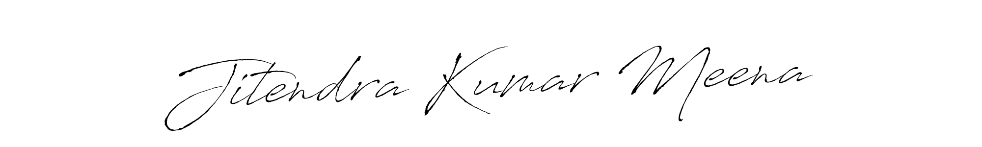 Make a beautiful signature design for name Jitendra Kumar Meena. With this signature (Antro_Vectra) style, you can create a handwritten signature for free. Jitendra Kumar Meena signature style 6 images and pictures png