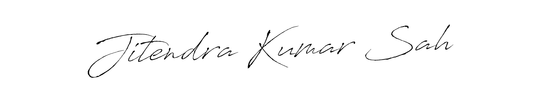 How to make Jitendra Kumar Sah name signature. Use Antro_Vectra style for creating short signs online. This is the latest handwritten sign. Jitendra Kumar Sah signature style 6 images and pictures png