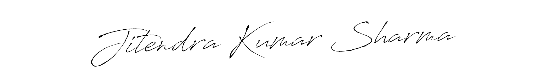 Design your own signature with our free online signature maker. With this signature software, you can create a handwritten (Antro_Vectra) signature for name Jitendra Kumar Sharma. Jitendra Kumar Sharma signature style 6 images and pictures png