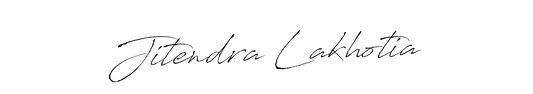 Design your own signature with our free online signature maker. With this signature software, you can create a handwritten (Antro_Vectra) signature for name Jitendra Lakhotia. Jitendra Lakhotia signature style 6 images and pictures png