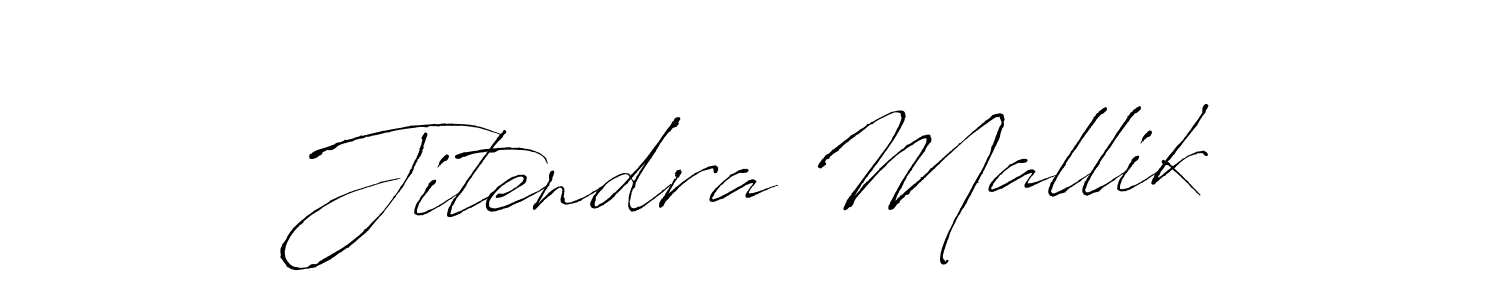 Antro_Vectra is a professional signature style that is perfect for those who want to add a touch of class to their signature. It is also a great choice for those who want to make their signature more unique. Get Jitendra Mallik name to fancy signature for free. Jitendra Mallik signature style 6 images and pictures png