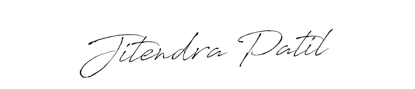 Create a beautiful signature design for name Jitendra Patil. With this signature (Antro_Vectra) fonts, you can make a handwritten signature for free. Jitendra Patil signature style 6 images and pictures png