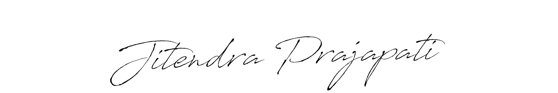 Create a beautiful signature design for name Jitendra Prajapati. With this signature (Antro_Vectra) fonts, you can make a handwritten signature for free. Jitendra Prajapati signature style 6 images and pictures png