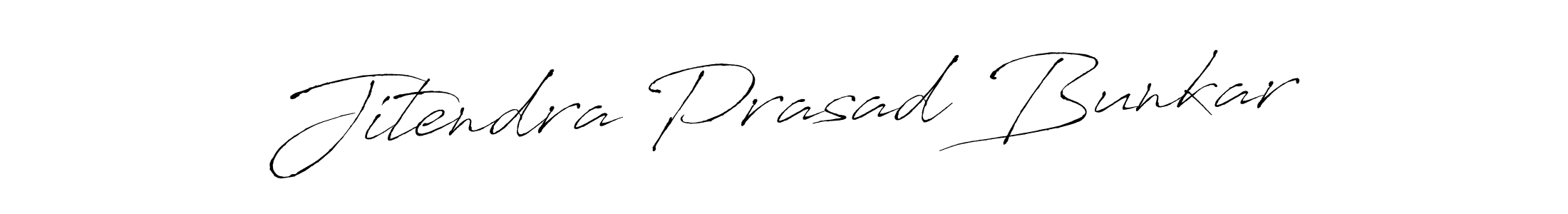 Antro_Vectra is a professional signature style that is perfect for those who want to add a touch of class to their signature. It is also a great choice for those who want to make their signature more unique. Get Jitendra Prasad Bunkar name to fancy signature for free. Jitendra Prasad Bunkar signature style 6 images and pictures png