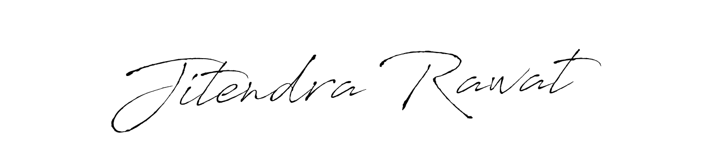 How to make Jitendra Rawat name signature. Use Antro_Vectra style for creating short signs online. This is the latest handwritten sign. Jitendra Rawat signature style 6 images and pictures png