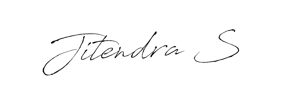 Create a beautiful signature design for name Jitendra S. With this signature (Antro_Vectra) fonts, you can make a handwritten signature for free. Jitendra S signature style 6 images and pictures png