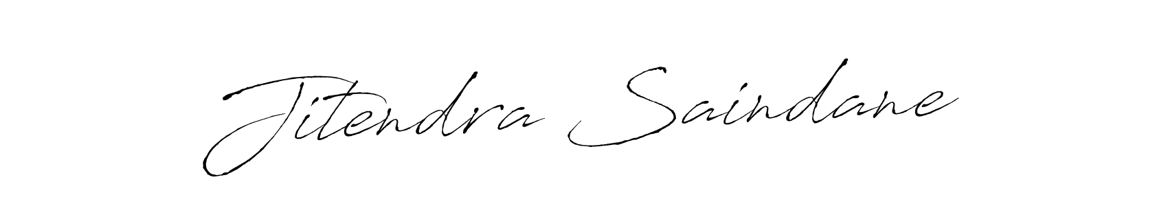 Jitendra Saindane stylish signature style. Best Handwritten Sign (Antro_Vectra) for my name. Handwritten Signature Collection Ideas for my name Jitendra Saindane. Jitendra Saindane signature style 6 images and pictures png