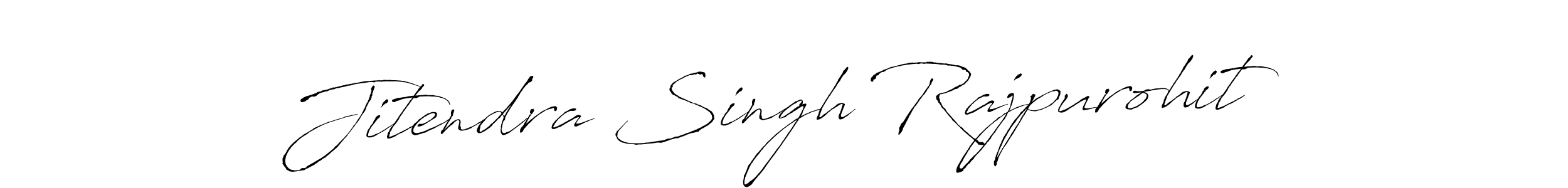 Create a beautiful signature design for name Jitendra Singh Rajpurohit. With this signature (Antro_Vectra) fonts, you can make a handwritten signature for free. Jitendra Singh Rajpurohit signature style 6 images and pictures png