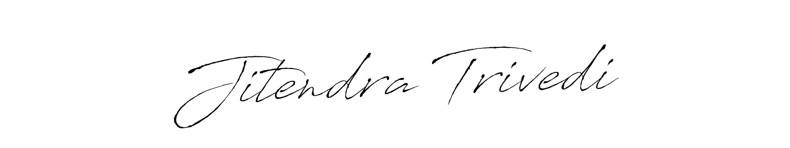 Jitendra Trivedi stylish signature style. Best Handwritten Sign (Antro_Vectra) for my name. Handwritten Signature Collection Ideas for my name Jitendra Trivedi. Jitendra Trivedi signature style 6 images and pictures png