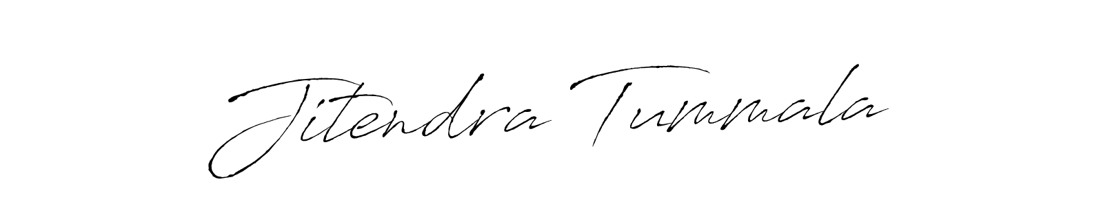 Design your own signature with our free online signature maker. With this signature software, you can create a handwritten (Antro_Vectra) signature for name Jitendra Tummala. Jitendra Tummala signature style 6 images and pictures png