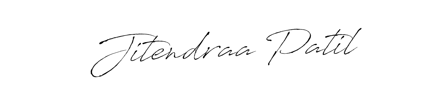 Use a signature maker to create a handwritten signature online. With this signature software, you can design (Antro_Vectra) your own signature for name Jitendraa Patil. Jitendraa Patil signature style 6 images and pictures png