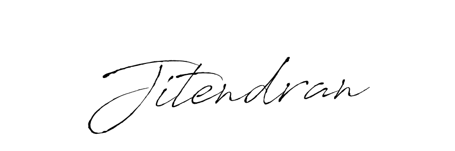 Design your own signature with our free online signature maker. With this signature software, you can create a handwritten (Antro_Vectra) signature for name Jitendran. Jitendran signature style 6 images and pictures png