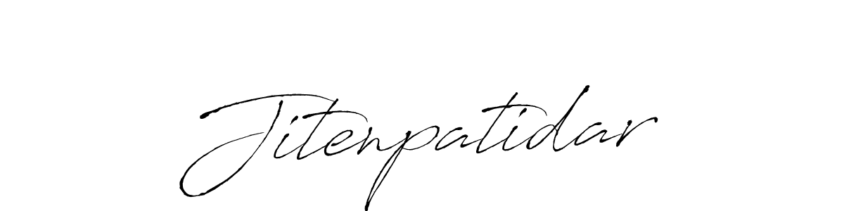 Make a beautiful signature design for name Jitenpatidar. With this signature (Antro_Vectra) style, you can create a handwritten signature for free. Jitenpatidar signature style 6 images and pictures png