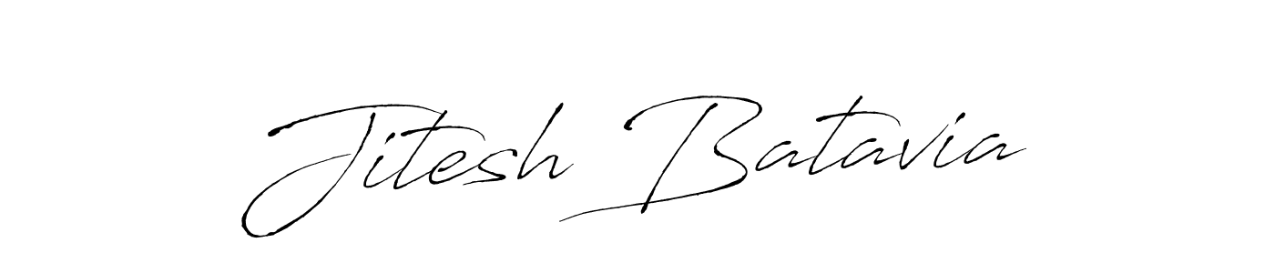 How to make Jitesh Batavia signature? Antro_Vectra is a professional autograph style. Create handwritten signature for Jitesh Batavia name. Jitesh Batavia signature style 6 images and pictures png
