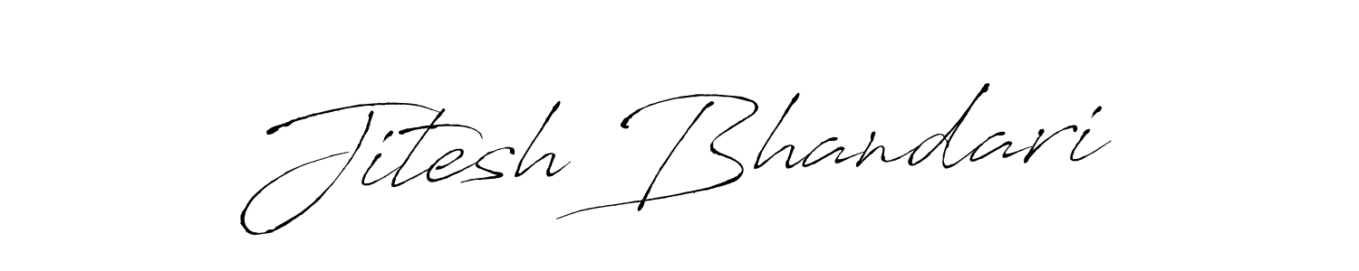 Jitesh Bhandari stylish signature style. Best Handwritten Sign (Antro_Vectra) for my name. Handwritten Signature Collection Ideas for my name Jitesh Bhandari. Jitesh Bhandari signature style 6 images and pictures png