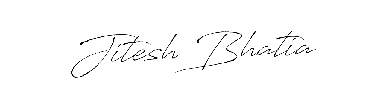 Make a beautiful signature design for name Jitesh Bhatia. With this signature (Antro_Vectra) style, you can create a handwritten signature for free. Jitesh Bhatia signature style 6 images and pictures png