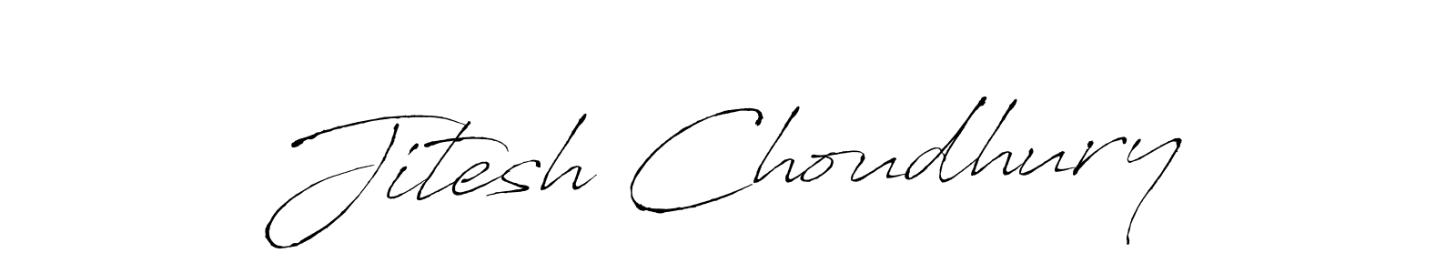 How to make Jitesh Choudhury signature? Antro_Vectra is a professional autograph style. Create handwritten signature for Jitesh Choudhury name. Jitesh Choudhury signature style 6 images and pictures png