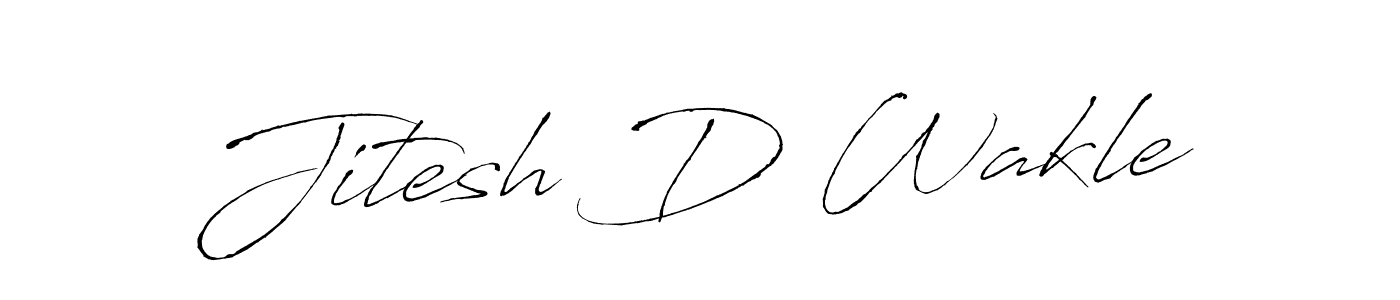 Use a signature maker to create a handwritten signature online. With this signature software, you can design (Antro_Vectra) your own signature for name Jitesh D Wakle. Jitesh D Wakle signature style 6 images and pictures png