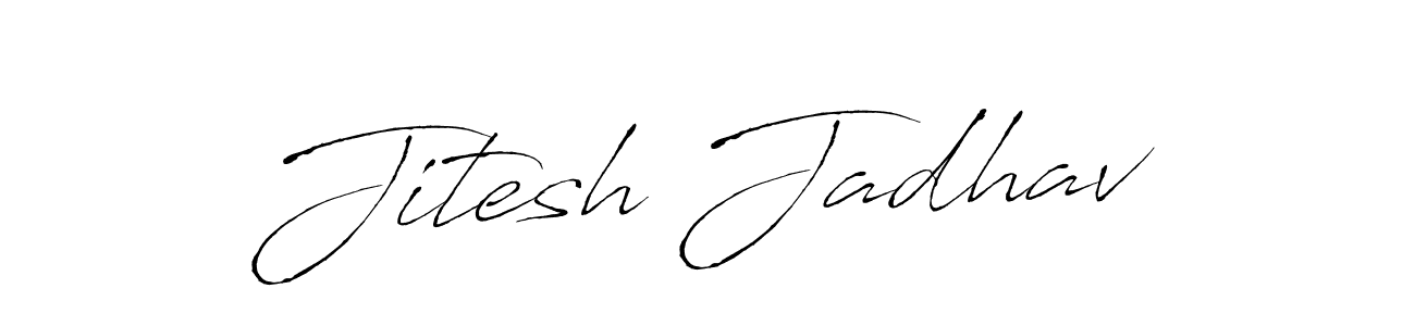 Create a beautiful signature design for name Jitesh Jadhav. With this signature (Antro_Vectra) fonts, you can make a handwritten signature for free. Jitesh Jadhav signature style 6 images and pictures png