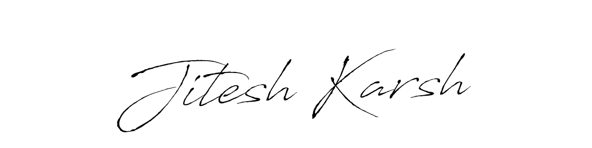 Best and Professional Signature Style for Jitesh Karsh. Antro_Vectra Best Signature Style Collection. Jitesh Karsh signature style 6 images and pictures png