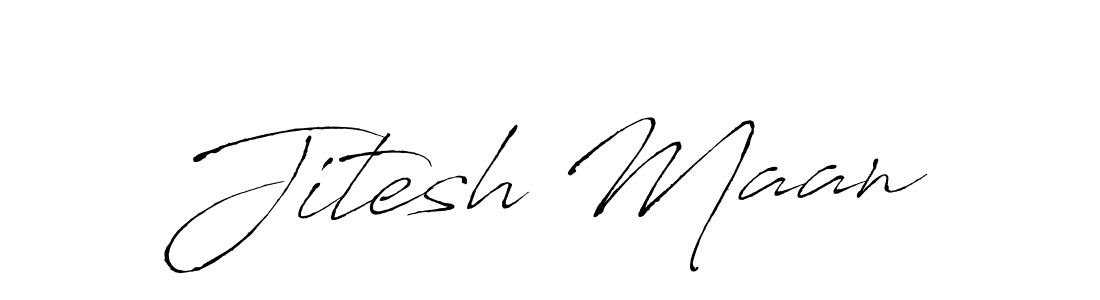 Antro_Vectra is a professional signature style that is perfect for those who want to add a touch of class to their signature. It is also a great choice for those who want to make their signature more unique. Get Jitesh Maan name to fancy signature for free. Jitesh Maan signature style 6 images and pictures png