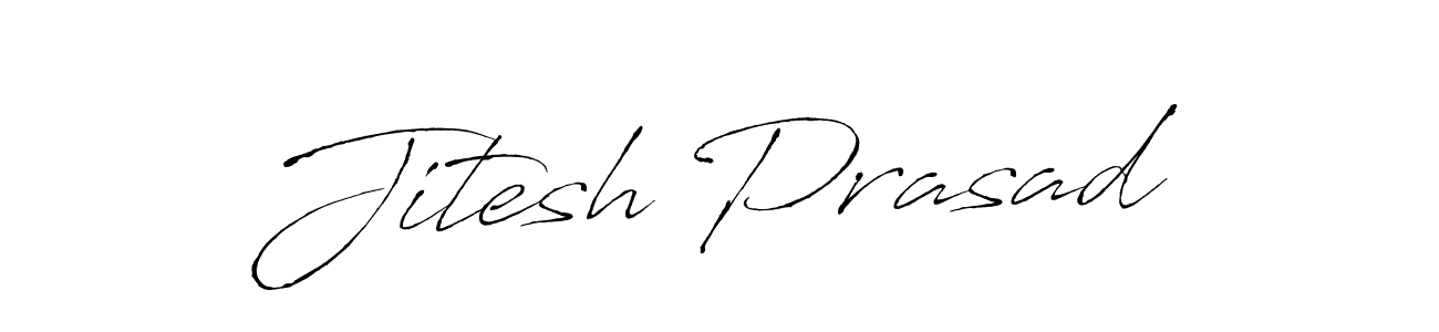 How to make Jitesh Prasad name signature. Use Antro_Vectra style for creating short signs online. This is the latest handwritten sign. Jitesh Prasad signature style 6 images and pictures png