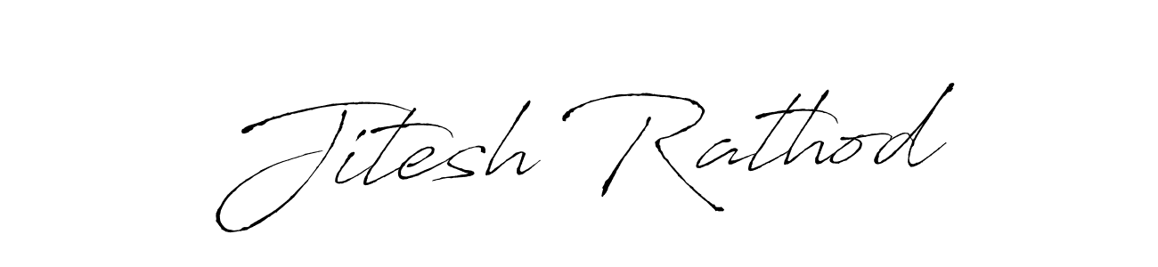 Jitesh Rathod stylish signature style. Best Handwritten Sign (Antro_Vectra) for my name. Handwritten Signature Collection Ideas for my name Jitesh Rathod. Jitesh Rathod signature style 6 images and pictures png