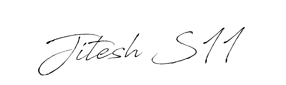 Design your own signature with our free online signature maker. With this signature software, you can create a handwritten (Antro_Vectra) signature for name Jitesh S11. Jitesh S11 signature style 6 images and pictures png