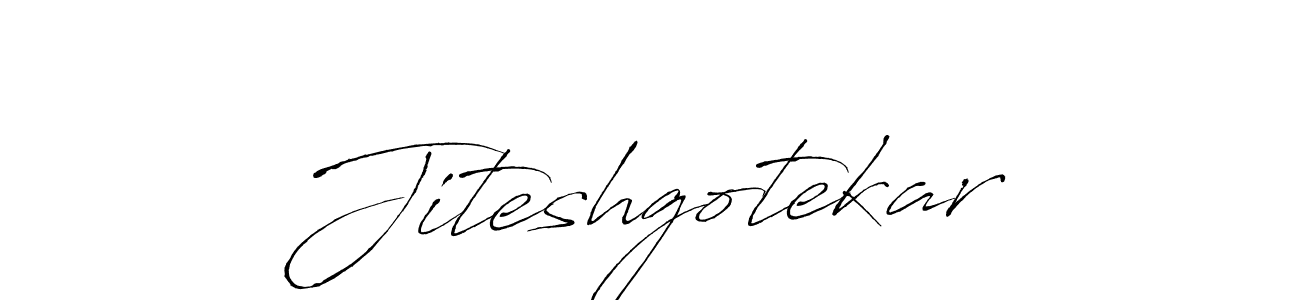 Also we have Jiteshgotekar name is the best signature style. Create professional handwritten signature collection using Antro_Vectra autograph style. Jiteshgotekar signature style 6 images and pictures png