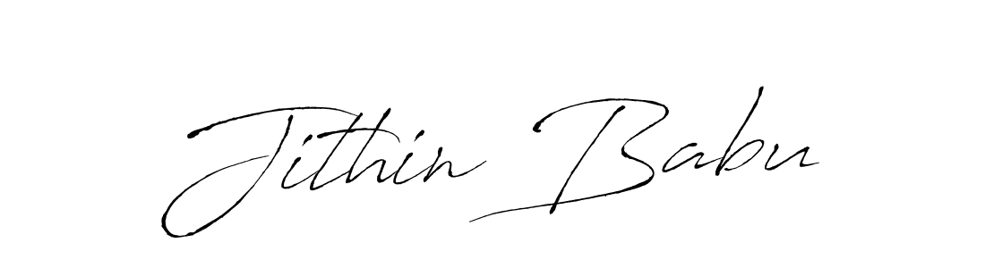 Also we have Jithin Babu name is the best signature style. Create professional handwritten signature collection using Antro_Vectra autograph style. Jithin Babu signature style 6 images and pictures png