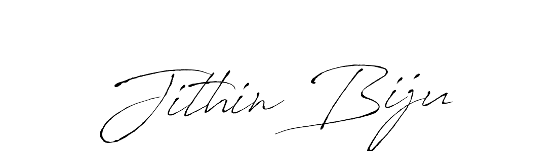 How to make Jithin Biju name signature. Use Antro_Vectra style for creating short signs online. This is the latest handwritten sign. Jithin Biju signature style 6 images and pictures png