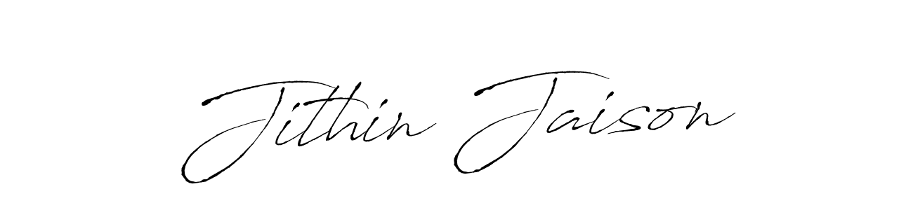 Antro_Vectra is a professional signature style that is perfect for those who want to add a touch of class to their signature. It is also a great choice for those who want to make their signature more unique. Get Jithin Jaison name to fancy signature for free. Jithin Jaison signature style 6 images and pictures png