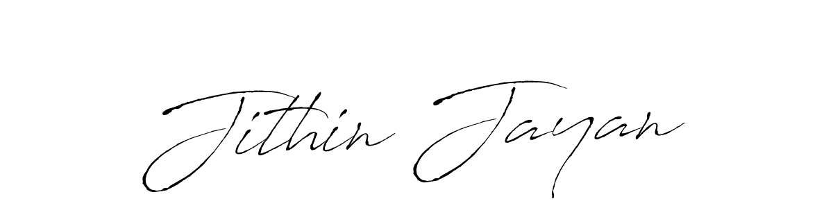 How to make Jithin Jayan name signature. Use Antro_Vectra style for creating short signs online. This is the latest handwritten sign. Jithin Jayan signature style 6 images and pictures png