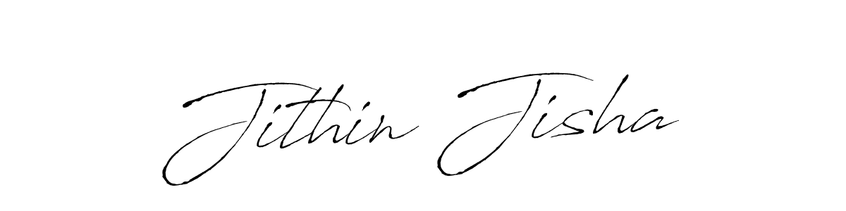 Make a beautiful signature design for name Jithin Jisha. With this signature (Antro_Vectra) style, you can create a handwritten signature for free. Jithin Jisha signature style 6 images and pictures png