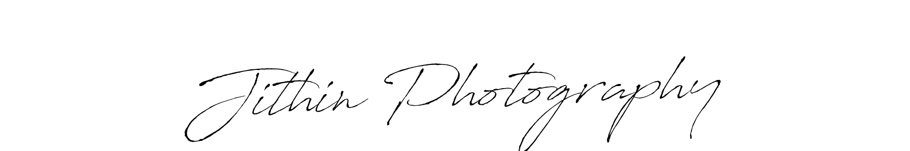 Jithin Photography stylish signature style. Best Handwritten Sign (Antro_Vectra) for my name. Handwritten Signature Collection Ideas for my name Jithin Photography. Jithin Photography signature style 6 images and pictures png