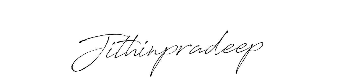 Create a beautiful signature design for name Jithinpradeep. With this signature (Antro_Vectra) fonts, you can make a handwritten signature for free. Jithinpradeep signature style 6 images and pictures png